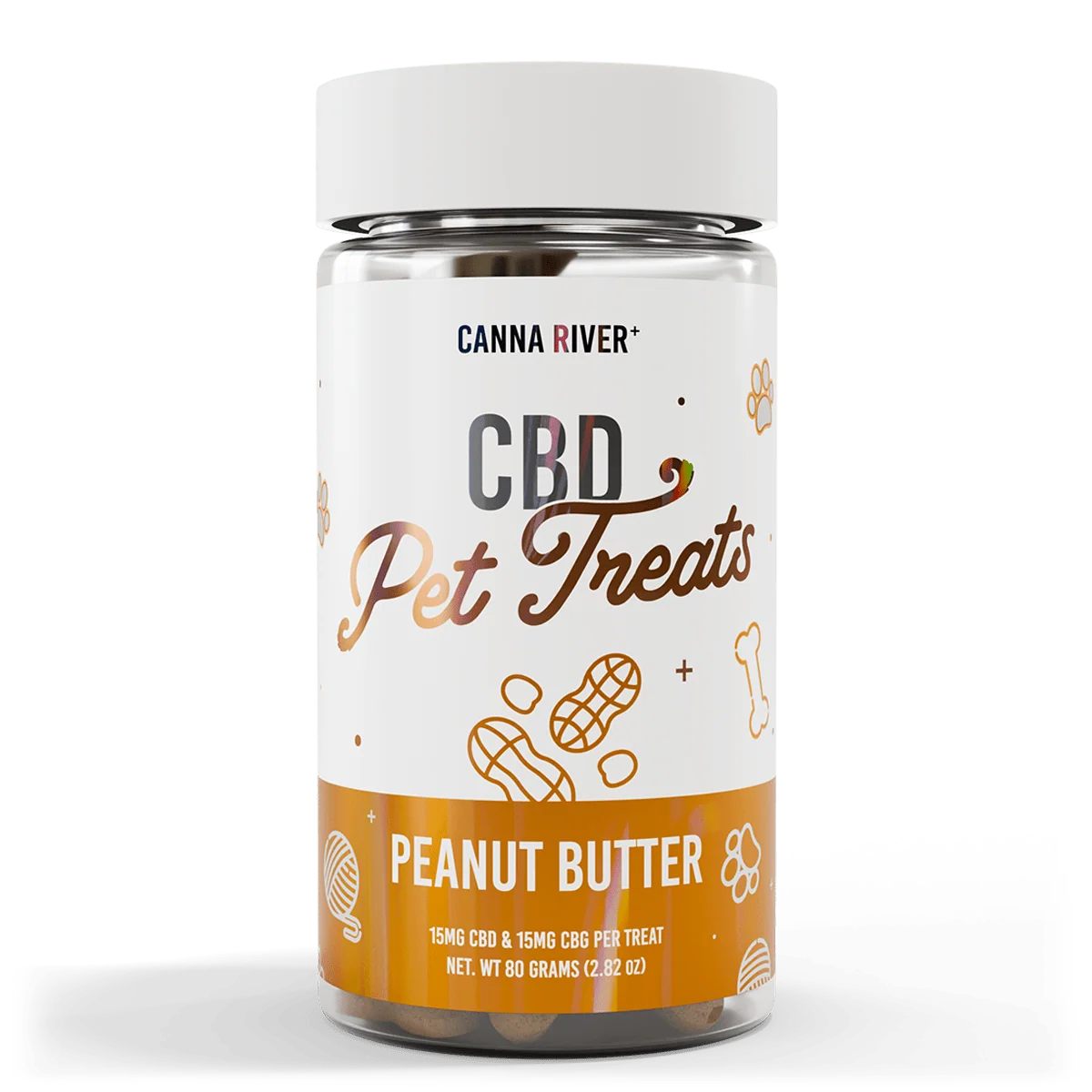 Canna River Broad Spectrum Pet Treats CBD + CBG Multiple Flavors Available 30 CT - Image 3