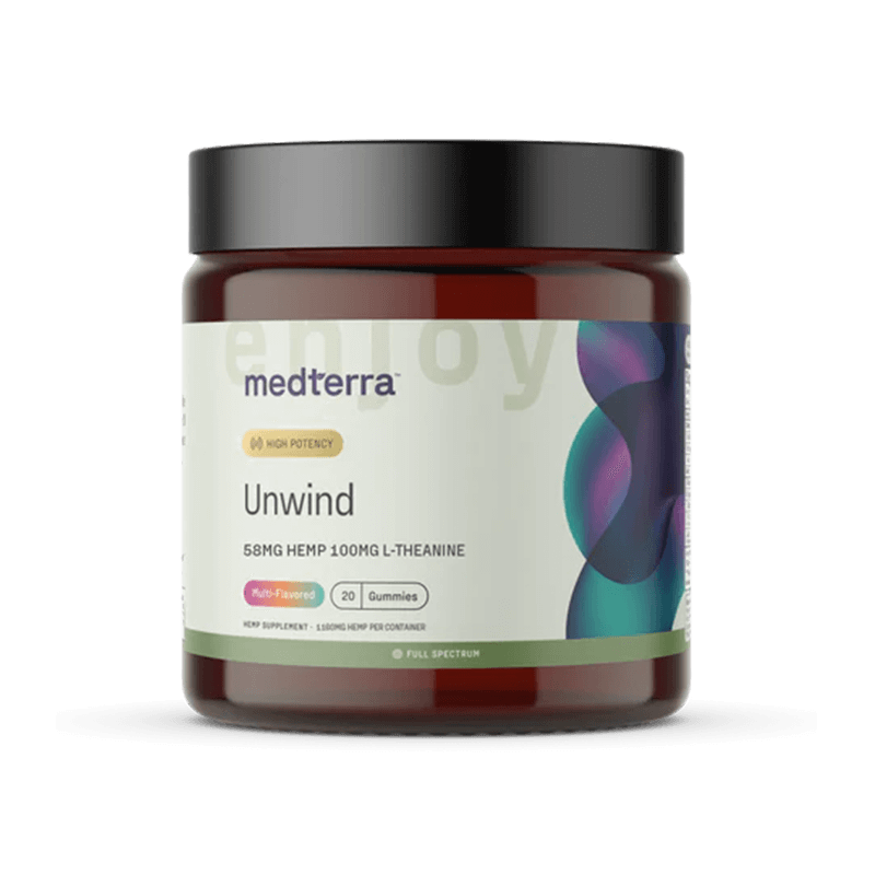 Medterra - CBD Gummies - Unwind - Strawberry Citrus - 20 Count Front