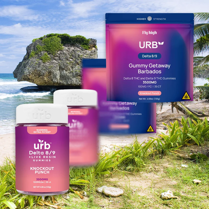 URB D8D9 THC Gummies 3,500MG knockout punch