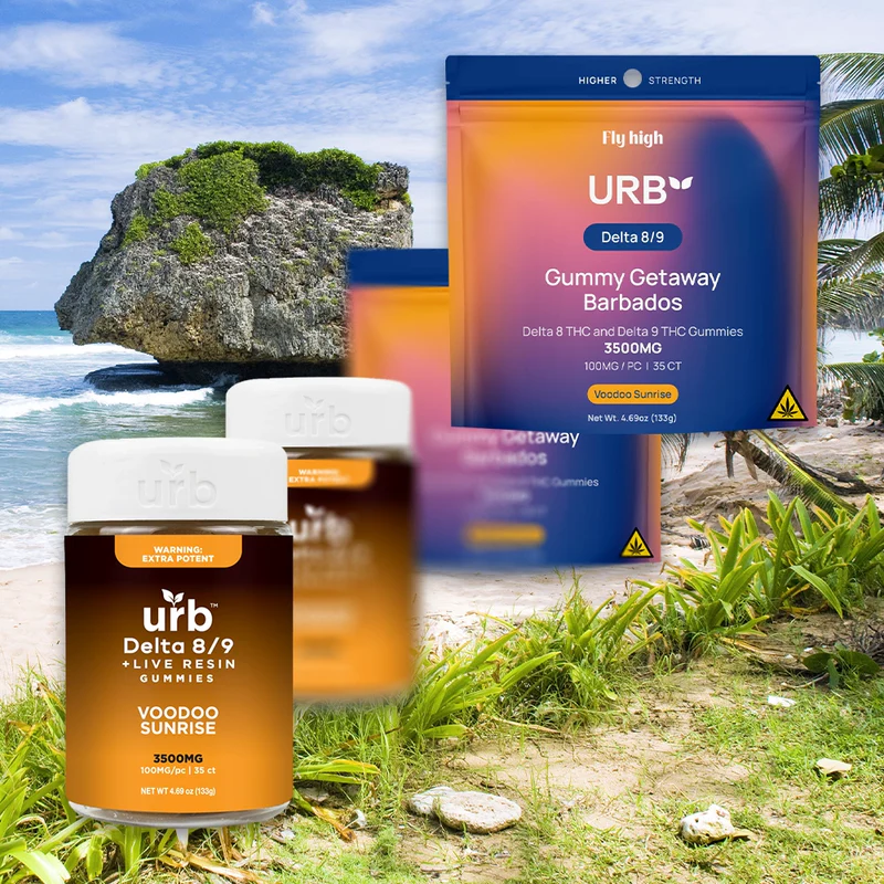 URB D8D9 THC Gummies 3,500MG voodoo sunrise