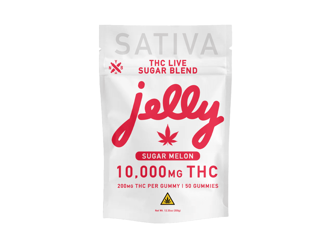 Jelly Live Sugar Blend THC- Gummies sugar melon