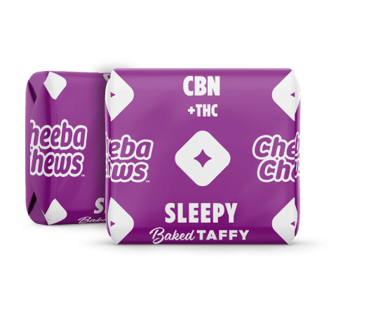 Cheeba Chews Sleepy Chews 5mg D9 THC: 2.5mg CBN - Chocolate Taffy - Image 2