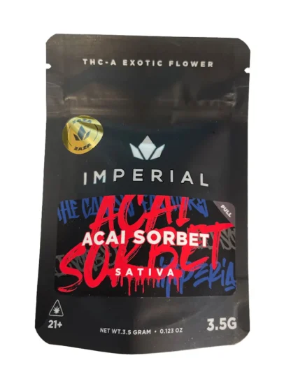 Imperial Acai Sorbet – THCA Exotic Flower 3.5g Sativa, Zaza Grade, 22.02%