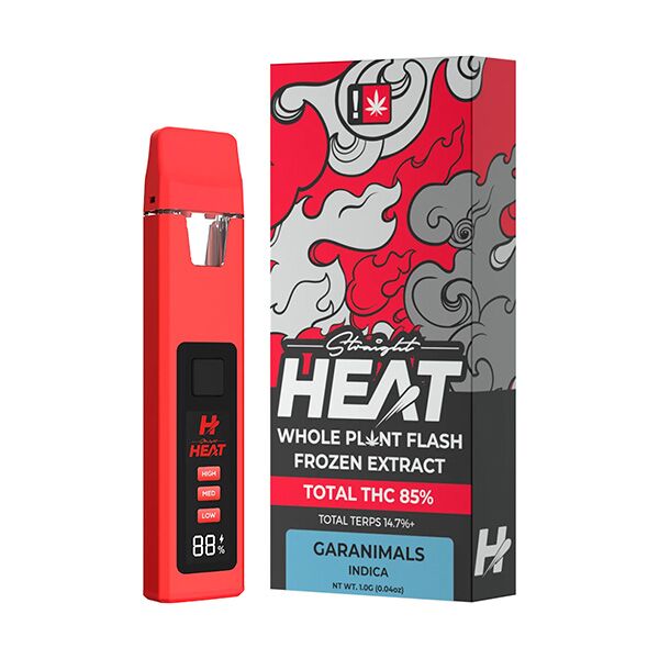 traight Heat Whole Plant Flash Frozen Extract Disposable 1G Garanimals Indica hemp-derived vape