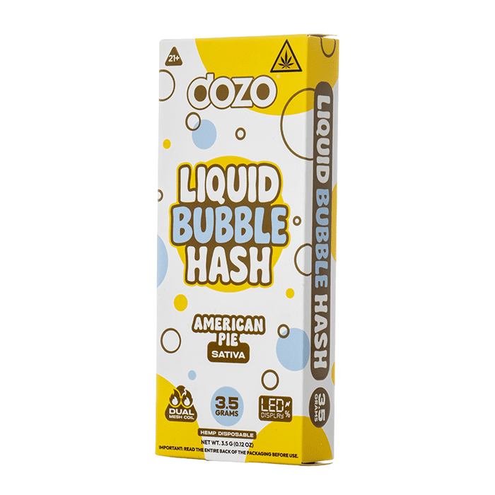 Dozo Liquid Bubble Hash disposable vape 3.5g American Pie sativa