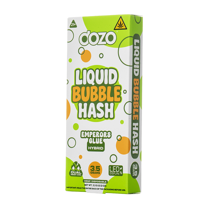 Dozo Liquid Bubble Hash disposable vape 3.5g Emperors Glue hybrid