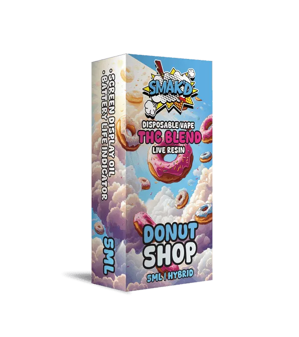 TKO Smak'd Exotic Blend Disposable THC Vape I 5ML Donut Shop