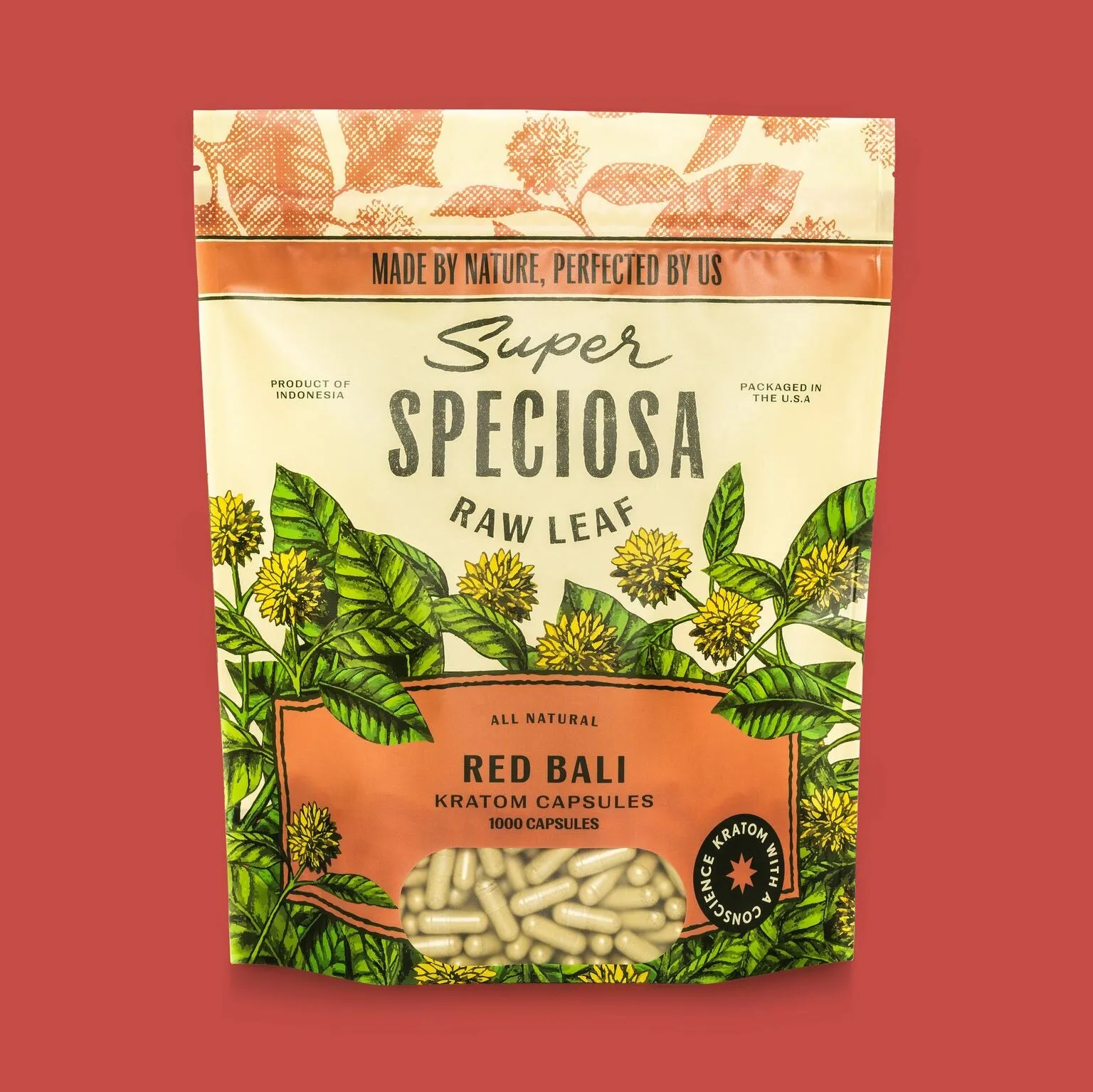 Super Speciosa Red Bali Kratom Capsules - Image 3