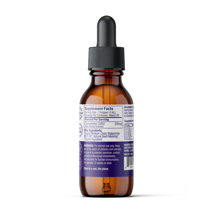 Medterra Pets CBD Isolate Drops -Beef Flavor