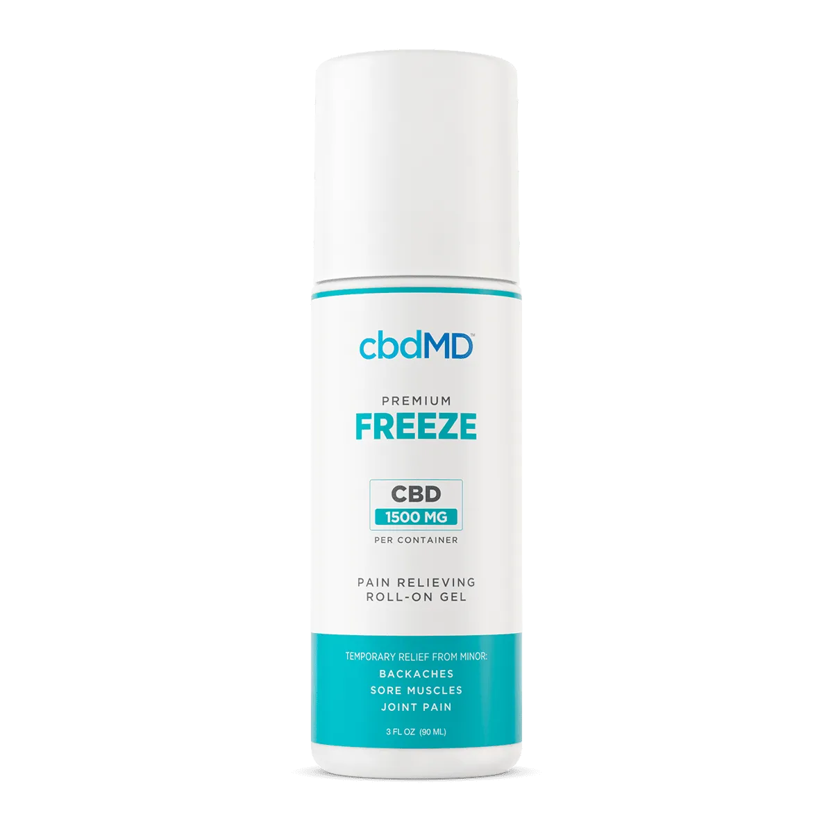 cbdMD Broad Spectrum CBD Freeze Roller 750mg-1500mg - Image 2