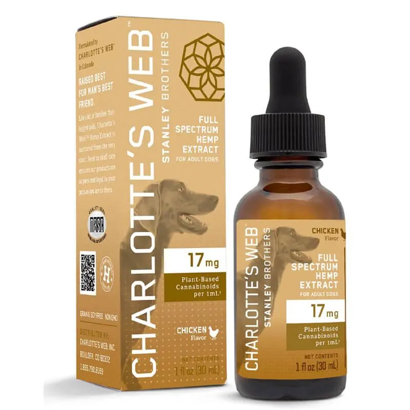 Charlotte's Web Full Spectrum CBD Oil for Dogs 17mg 30ml