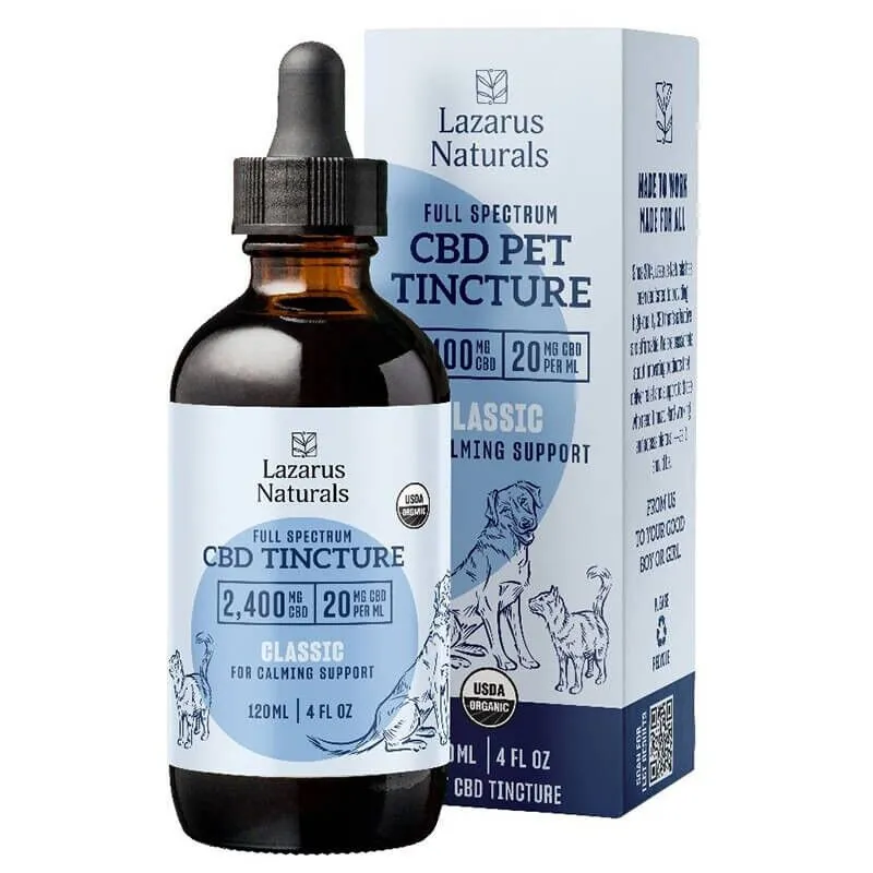 Full Spectrum CBD Pet Tincture - Classic Calming Formula - Lazarus Naturals - Image 3
