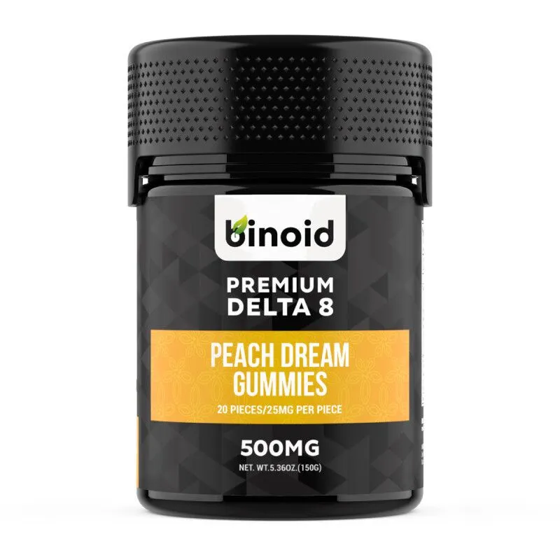 Premium Delta 8 THC Gummies - Peach Dream - Binoid
