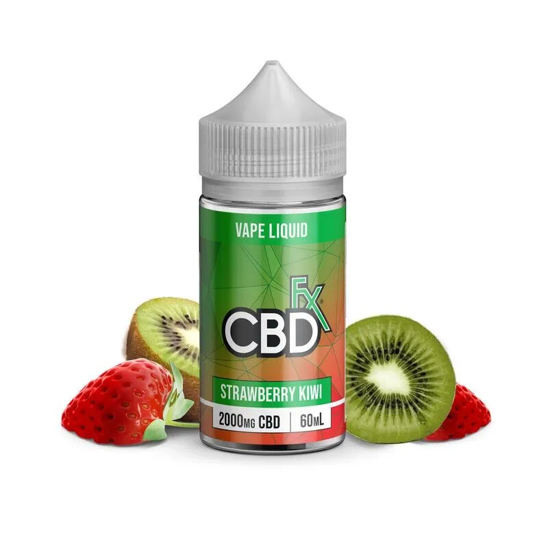 TRUE テルペン 510 CBD CBG 10ml ストロベリーキウイ CBD Vape Juice - Strawberry Kiwi - CBDfx