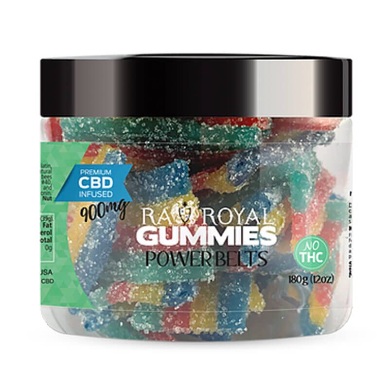 RA Royal CBD - CBD Edible - Power Belts Gummies - 900mg
