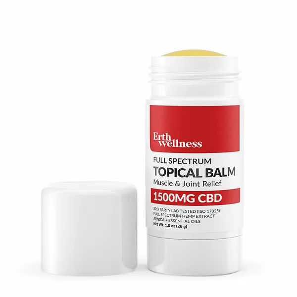 ERTH Wellness - CBD Topical - Full Spectrum Topical Balm Stick - Muscle And Joint Relief - 1500mg - Tube
