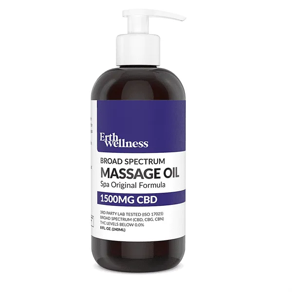 ERTH Wellness - CBD Topical - CBD Massage Oil - Spa Original - 1500mg - Bottle