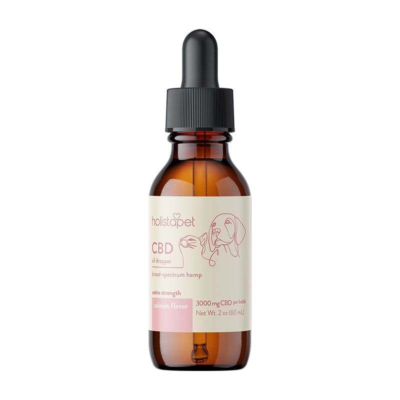 Holistapet - CBD Pet Tincture - Salmon Flavor - 3000mg