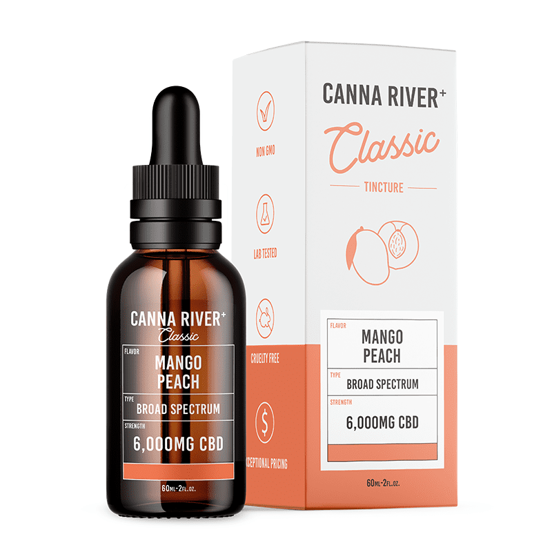 Classic CBD Oil Tincture - Mango Peach - Canna River - Image 3