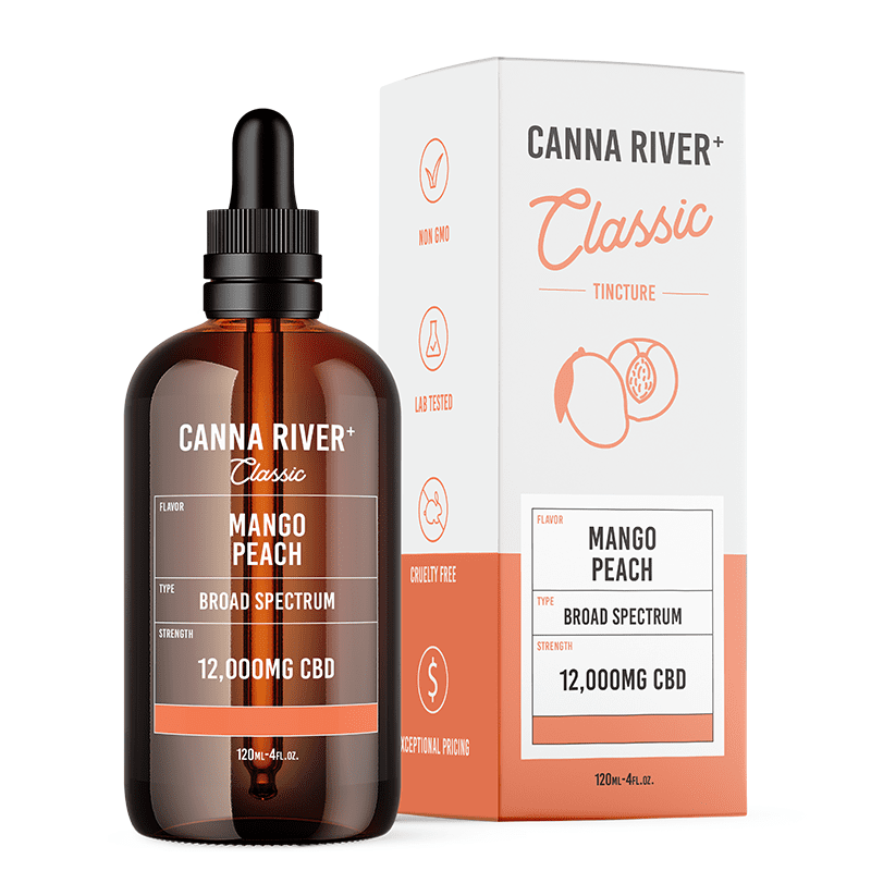 Classic CBD Oil Tincture - Mango Peach - Canna River - Image 2