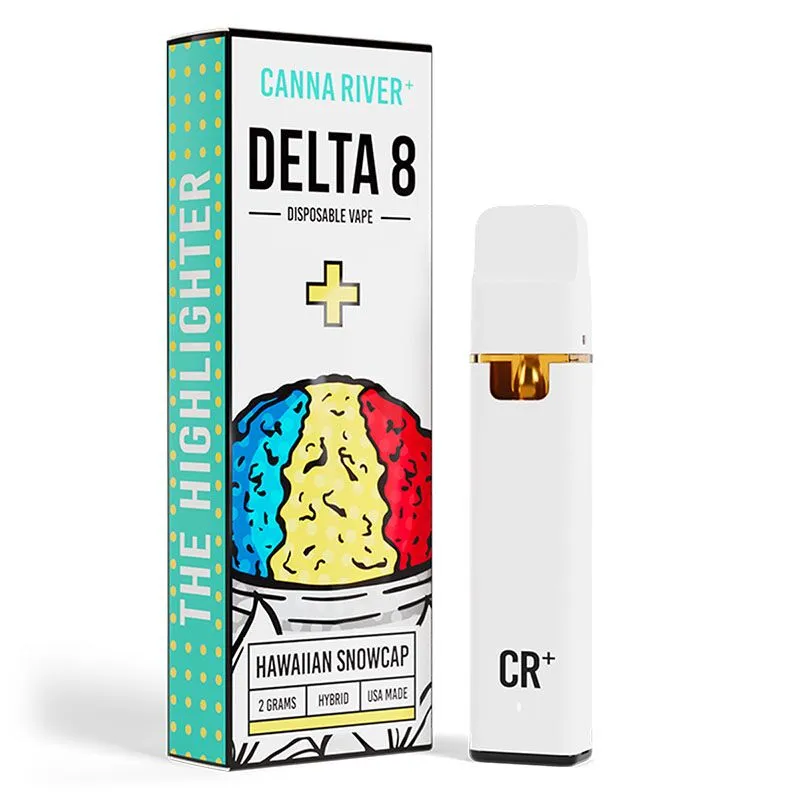 THC Vape - Delta 8 Highlighter - Hawaiian Snowcap (Hybrid) - 2g