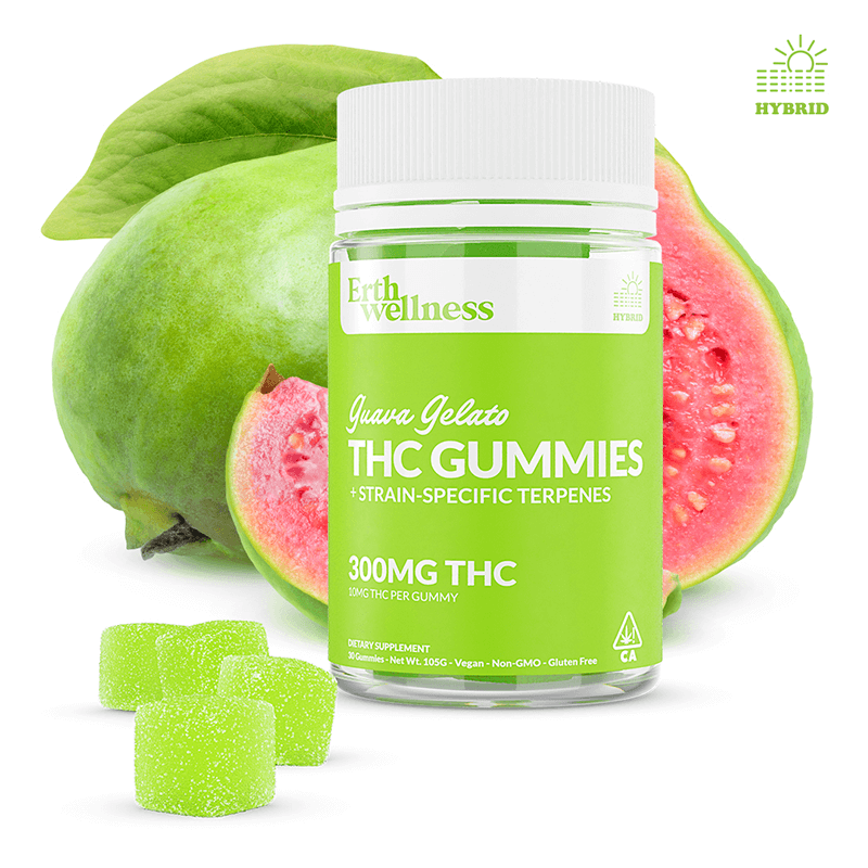 Erth Wellness - Delta 9 THC Gummies - Guava Gelato - 300mg - 30 Count