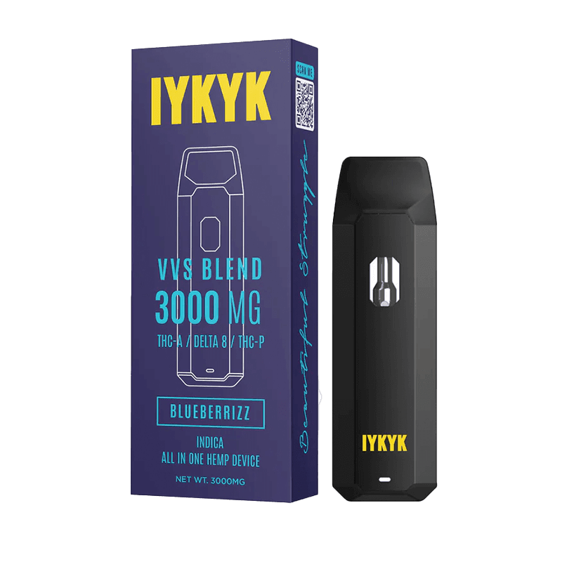 IYKYK - THC-A Delta 8 THC-P Vape Pen - Blueberrizz (Indica) - 3g