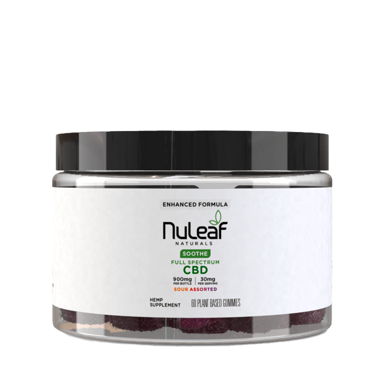 NuLeaf Naturals - CBD Gummies - Sour Assorted - 60ct - 900mg