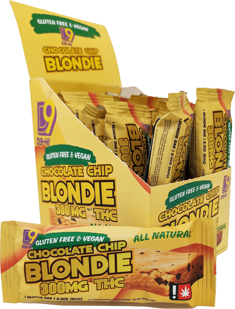 Delta 9 Chocolate Chip Blondie Cookie Bar