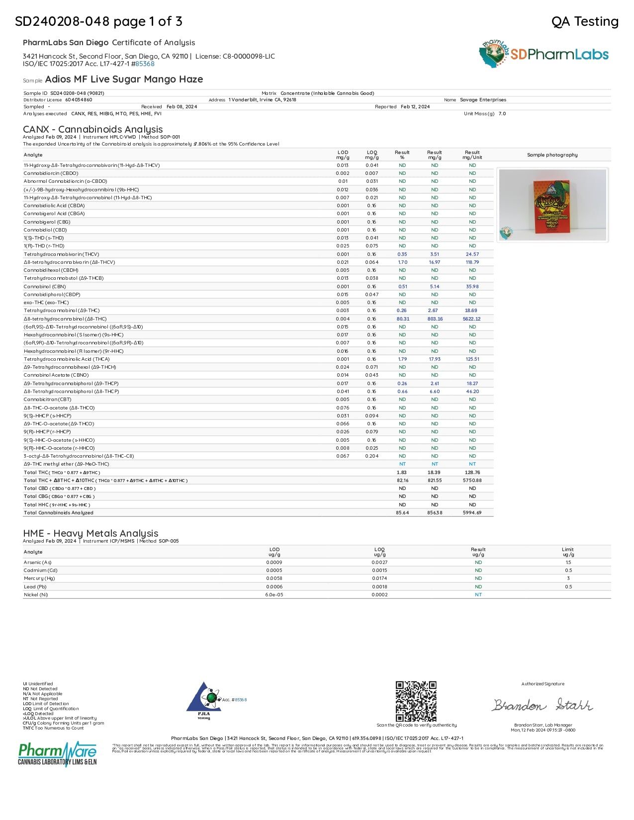 Delta Extrax 7G Adiós MF Blend Disposable - Image 16