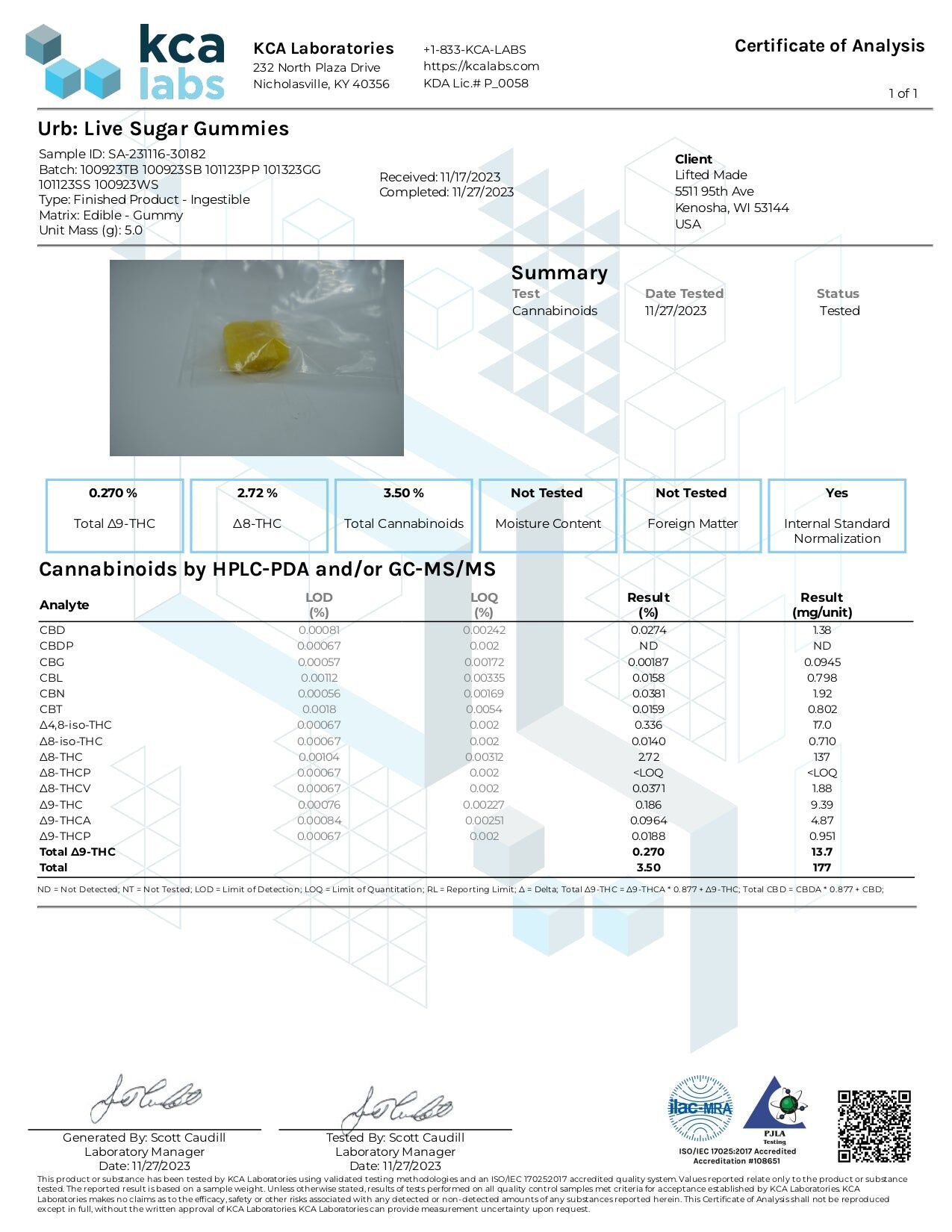 Urb THCA Live Sugar Gummies 5,000MG - Image 7
