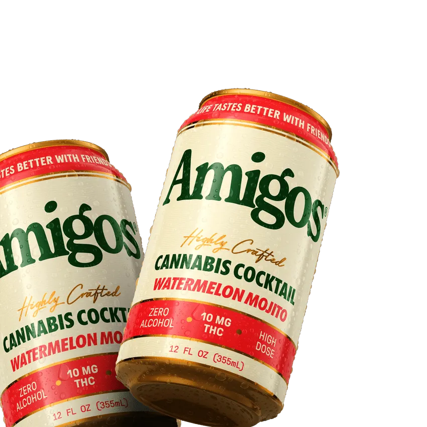 Amigos Highly Crafted Cannabis Cocktail Watermelon mojito - Image 3