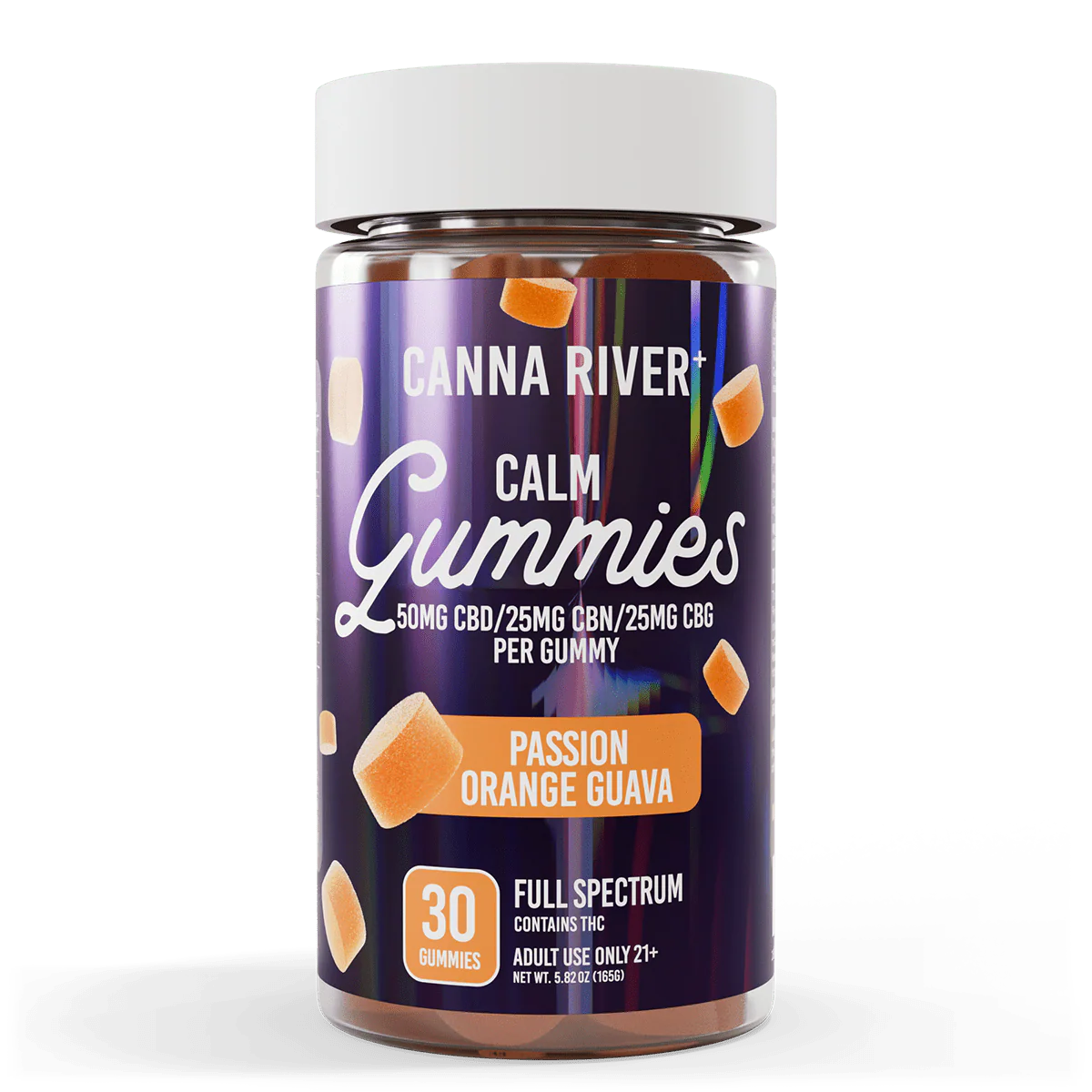 Canna River Full Spectrum CBD Gummies for Calm with CBG CBN