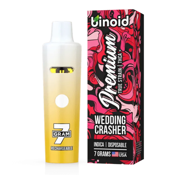 Binoid Premium True Strain 7 Gram Disposable Vape Wedding Crasher