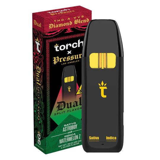 Astroboy x Watermelon Z Torch THCA VVS Diamond Blend Dual Disposable 3G
