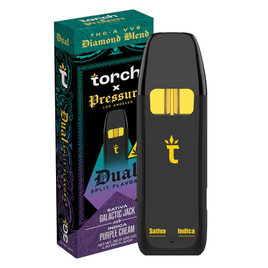 Galactic Jack x Purple Cream Torch THCA VVS Diamond Blend Dual Disposable 3G