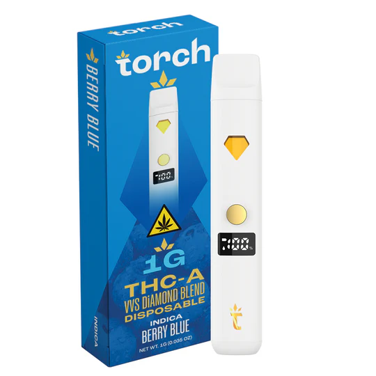 Torch THC-A VVS Diamond Blend Disposable Vape – 1G – Multiple Strains