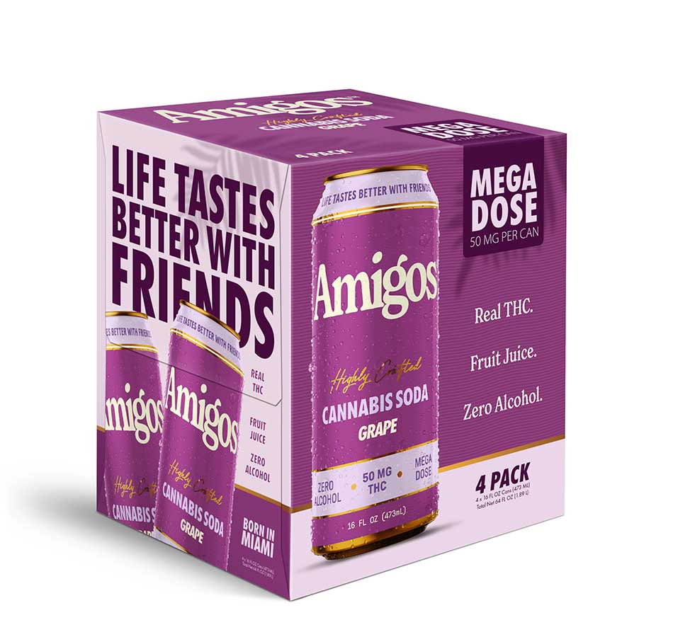 Amigos Highly Crafted Cannabis Soda Grape