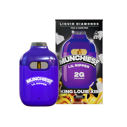 Delta Munchies Lil Ripper THCA Vape 2g Liquid Diamond – King Louie XIII