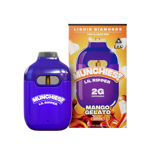 Delta Munchies Lil Ripper THCA Vape 2g Liquid Diamond – Mango Gelato