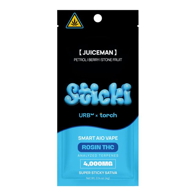 URB × Torch – Sticki Smart AIO Vape 4000mg Juiceman
