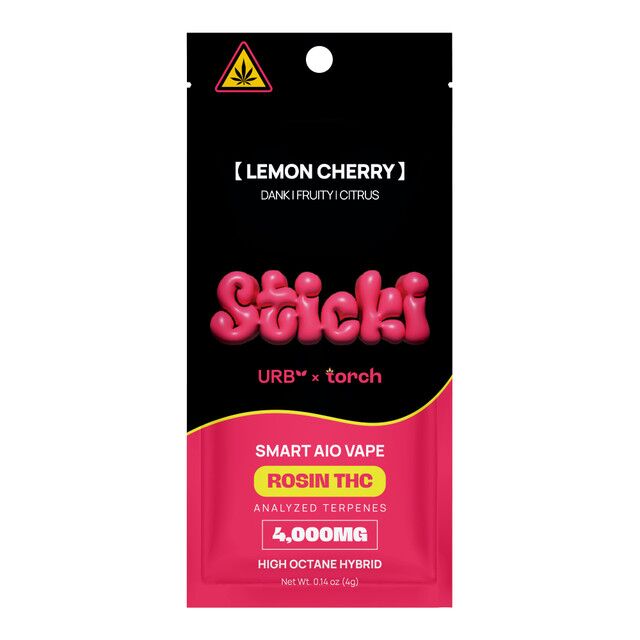 URB × Torch – Sticki Smart AIO Vape 4000mg Lemon Cherry