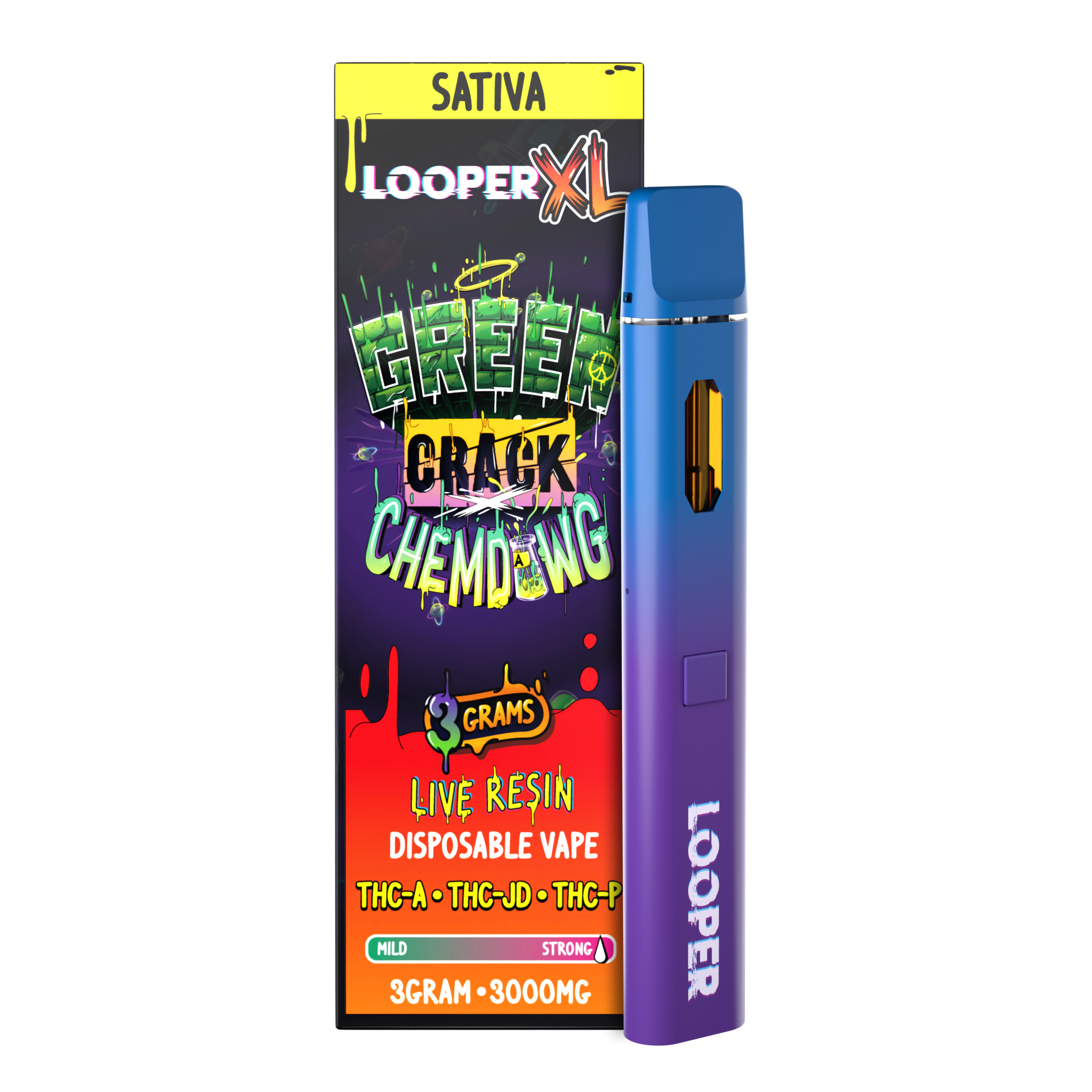 Looper XL 3G Disposable Vape – Premium THCA, THC-P, THC-B, THC-H, THC-JD, 11-HYDROXY - Image 3
