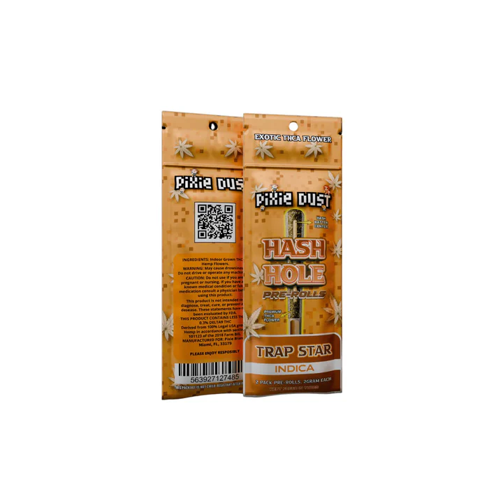 Pixie Dust 4G THC-A Hash Hole Pre-Rolls Trap Star Indica