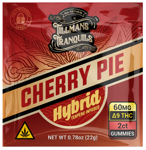 Tillmans Tranquils Cherry Pie Delta-9 THC Gummies 60mg Hybrid