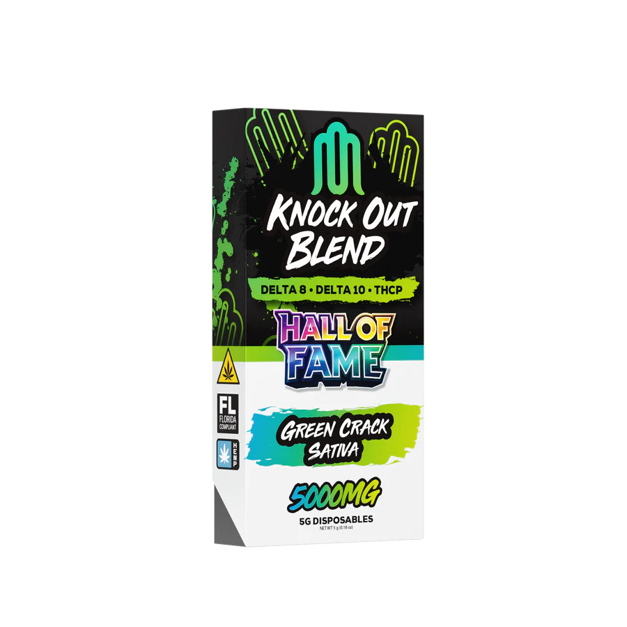 Modus Hall of Fame Knock Out Disposable 5000mg Green Crack Sativa