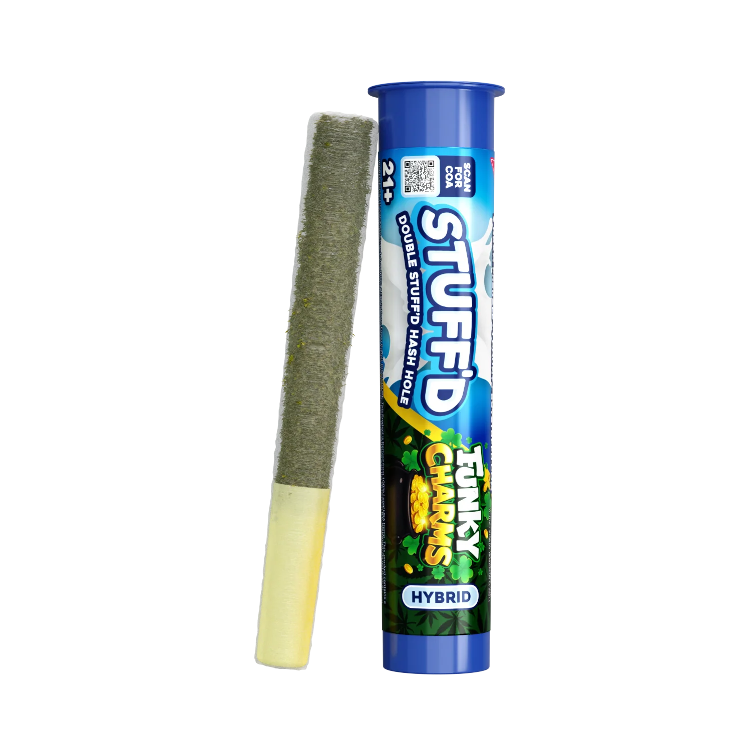 Stuff’d - Double Stuff’d Hash Hole - THCA Preroll - funky charms- 2g