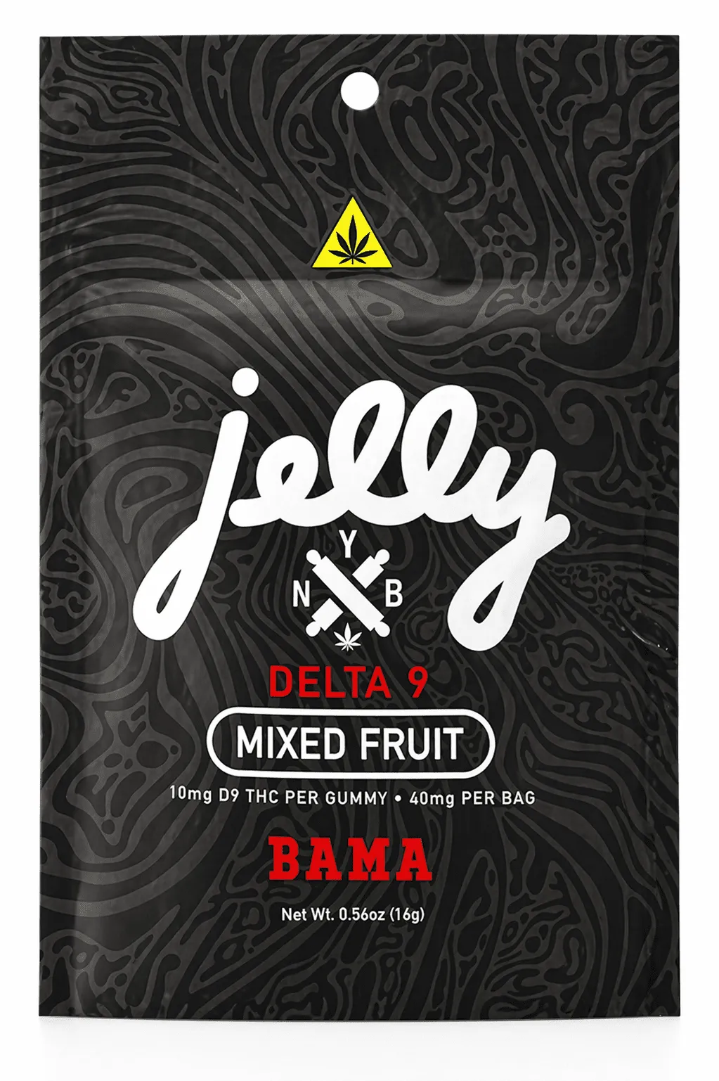 Jelly - THC Gummies - D9 THC - Mixed Fruit - 40MG - 0.56oz
