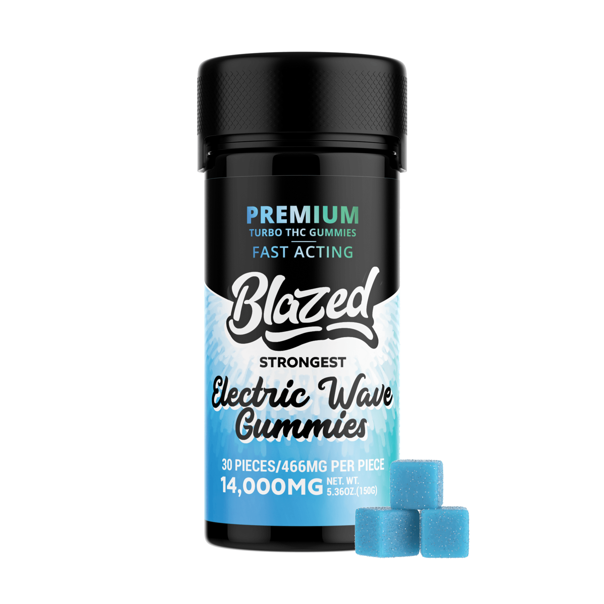 Blazed 14,000MG Turbo THC Gummies - 30 Gummies - Image 2
