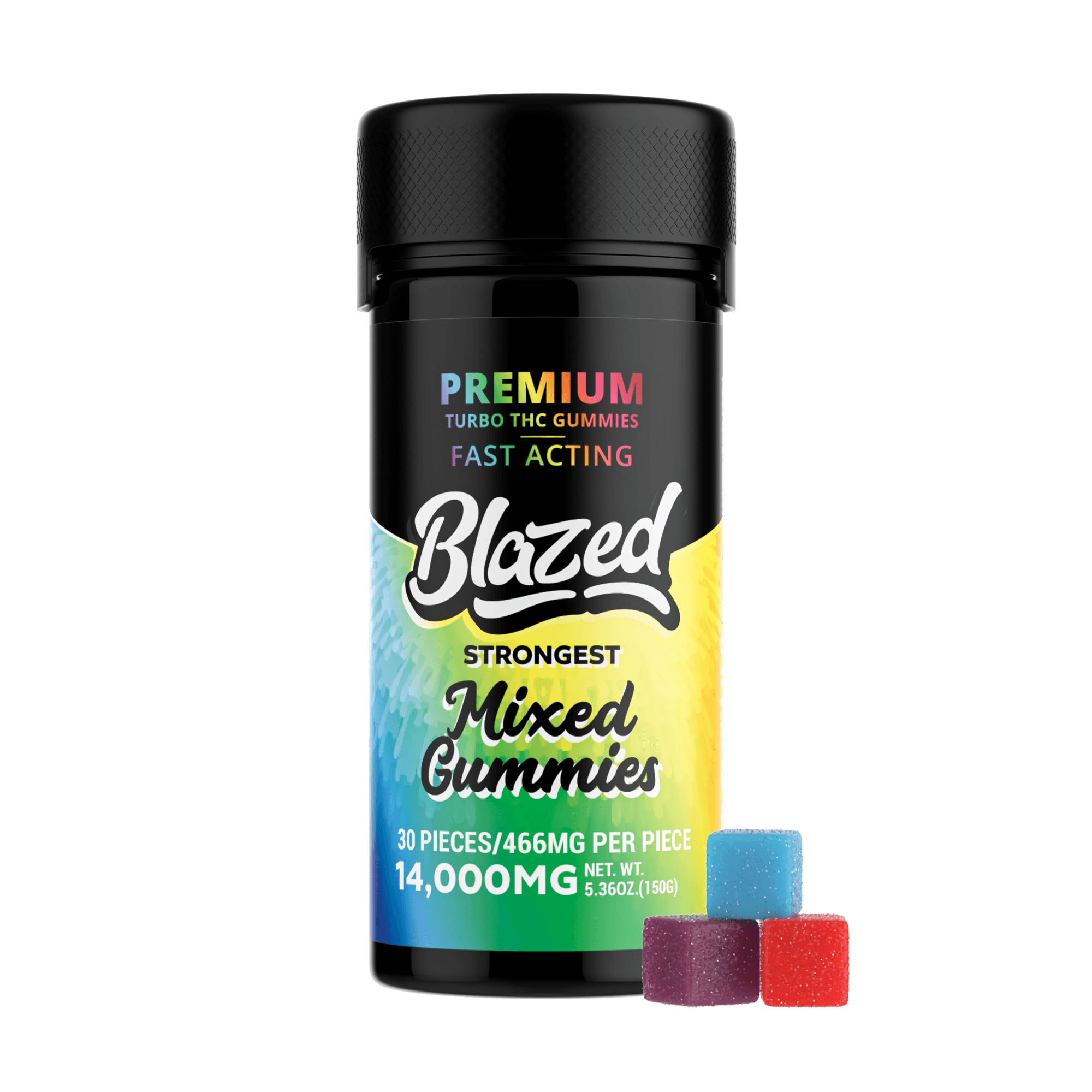 Blazed 14,000MG Turbo THC Gummies - 30 Gummies - Image 4